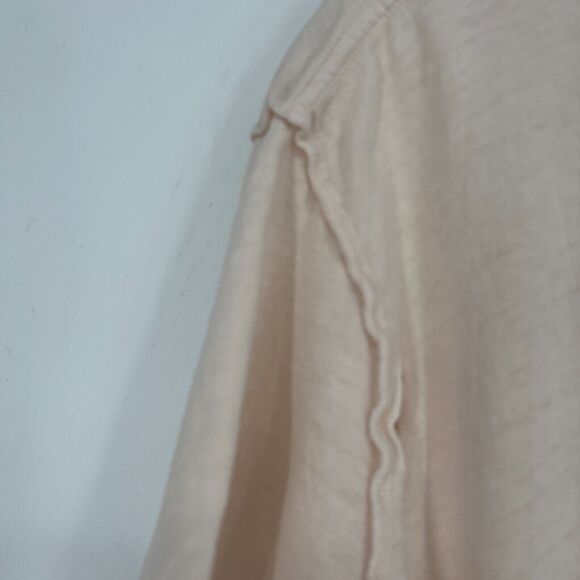 Allsaints Top Womens M Pink Distressed T Shirt Tee Classic Grunge Punk Rocker - Picture 6 of 7